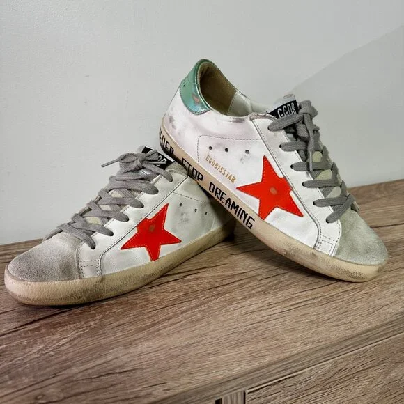 Golden Goose - Superstar Never Stop Dreaming Sneakers - 7.5 W - Picture 6 of 7